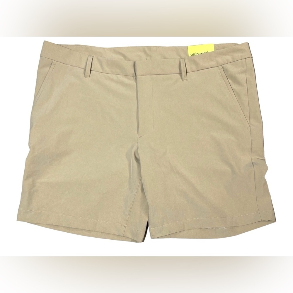 NWT All in Motion Golf Shorts Size 40 Wicking Performance Tech Khaki